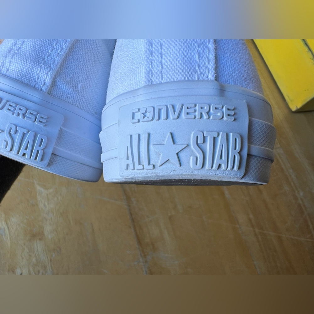 Converse All Star White High-Tops - Picture 8 of 16
